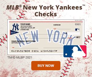 MLB Baseball Checks .